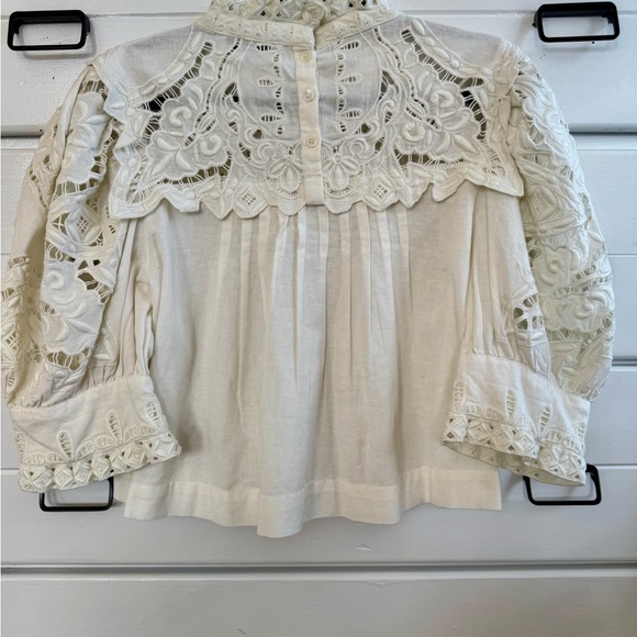 NWT Sea New York Anita Eyelet Puff Sleeve Top - Picture 4 of 13